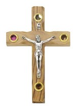 SpringNahal Olive Wood Cross from Bethlehem with a Certificate Made in T... - $12.77