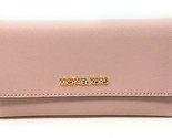 Michael Kors Large Trifold Wallet Pale Pink Leather 35S8GTVF7L Powder Bl... - $78.20