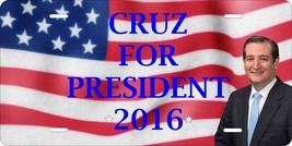 Ted Cruz for President 2016 Tag Vehicle Car Auto License Plate - $16.75