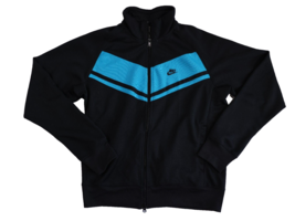 Nike Sportswear Black and Blue Full Zip Up Jacket Size M - £18.07 GBP