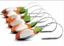 PARTY BITE SPOONS 48 APPETIZER Spoons Buffet Display Dessert Spoons Part... - $245.52