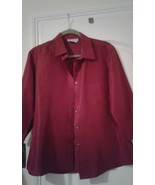 100% Silk Blouse 3/4 sleeves, red - $50.00