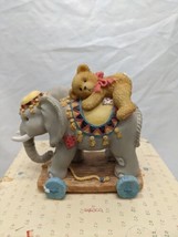 Cherished Teddies Elephant Trunk Full Of Bear Hugs Circus Elephant Figure - £23.73 GBP