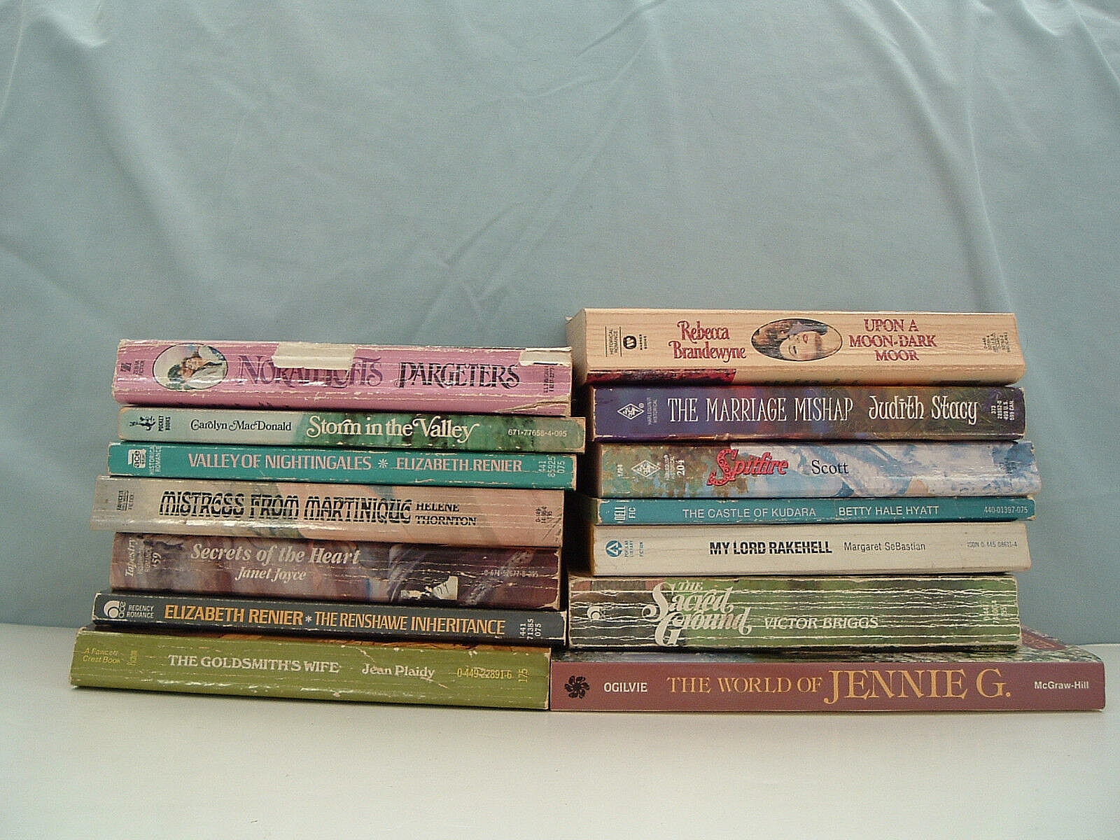 historical romance novel 14 paperback mixed collection book lot spitfire... - $24.70