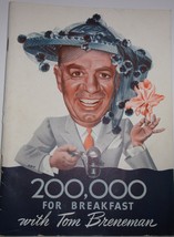 Vtg 1943 Humor Kellogg’s 200,000 For Breakfast With Tom Breneman WWII Canteen - £10.21 GBP