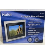HAIER 7&quot; DIGITAL PHOTO FRAME PF7 10 SD/MMC/MS/XD CARD READER Remote 8MB ... - €10,50 EUR