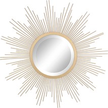 24&quot; Gold Stonebriar Sunburst Wall Mirror - £44.09 GBP