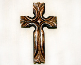 Unique Inspirational Carved Wood Wall Cross - $12.99