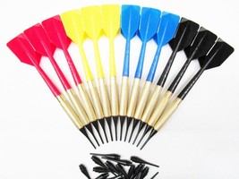 GLD Commercial Soft Tip Bar Darts Set of 12 - 4 Colors with 250 extra tips - £11.89 GBP