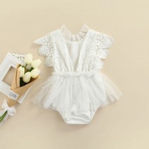 Princess Bodysuit Romper Dress for Baby Girl 0-24M | Lace &amp; Tulle Tutu - £16.29 GBP