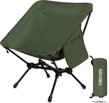 Tobtos Ultralight Camping Chair, Portable Folding Backpacking Chair,, Green - $41.98
