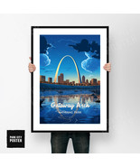 Gateway Arch National Park Print | St. Louis Arch Sunset Poster Missouri... - $21.59+