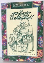 Longaberger Pottery Cookie Mold: 1997 Easter Limited Edition Grandma &amp; Lavender - £7.79 GBP