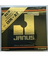 Janus 5.25&quot; Diskettes HD  600 Oersted IBM - AT 96 TPI SEALED NEW 10 DISK... - $24.45