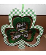 St.Patricks Day Irish Green Wall Hanging Decor Mobile Shamrock 14" x 14"... - $7.64
