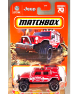 2023 Matchbox 70 Years Jeep 42/100 JEEP WRANGLER SUPERLIFT Red w/Black 8... - $9.25