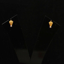 22 Karat Print True Gold 1cm Cluster Earrings Spinster Gift Tibetan Jewelry - £155.33 GBP