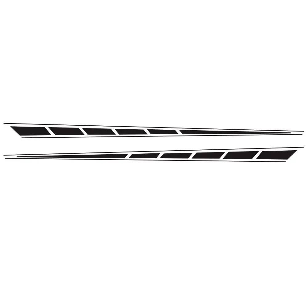  14cm side stripes car body stickers decal racing sport wrap vinyl film sheet universal thumb200