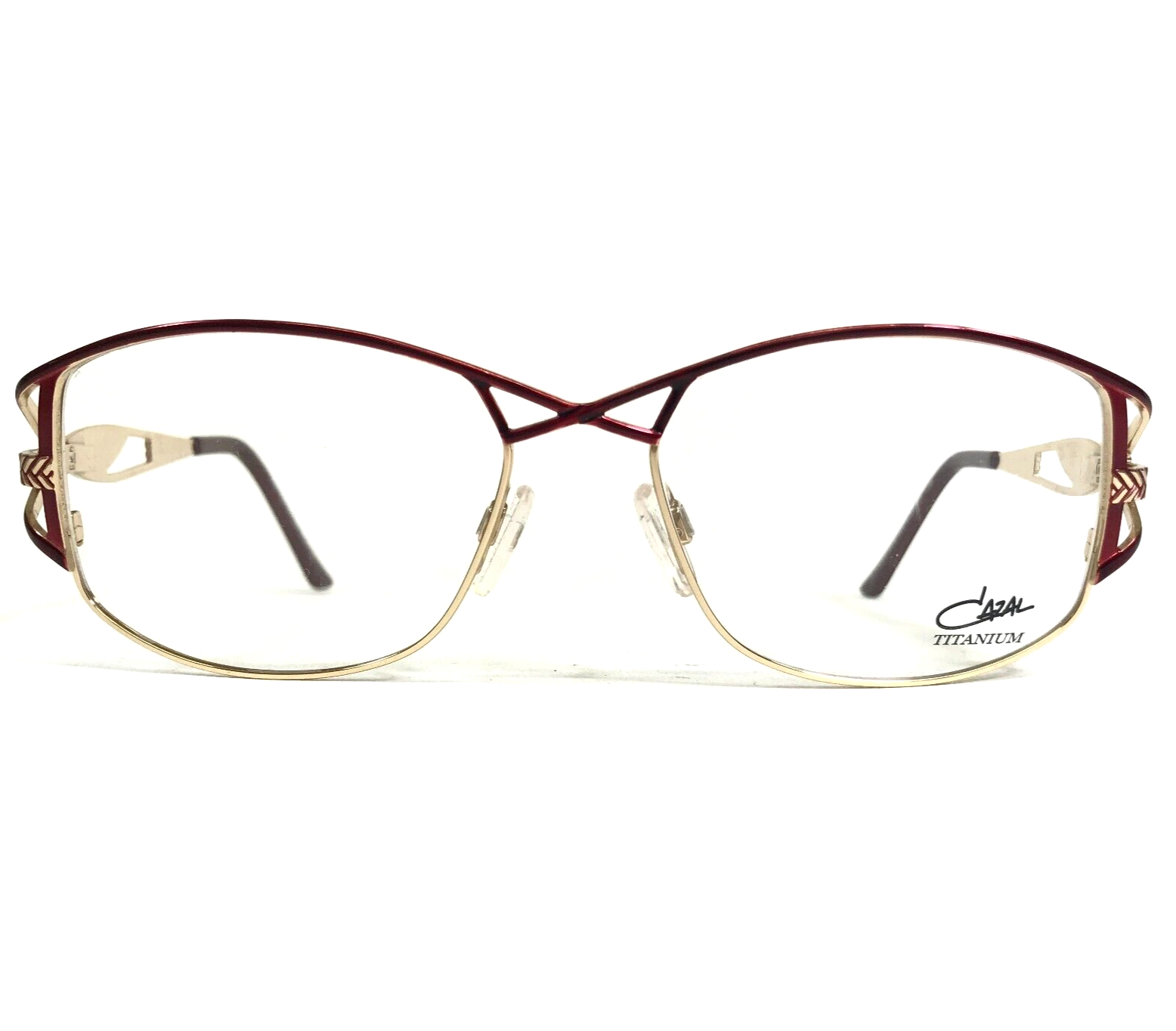 CAZAL Brille Rahmen MOD.1202 COL.002 Rot Gold Quadratisch Voll Felge 54-... - $197.98