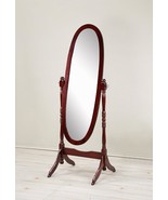 Roundhill Furniture Traditional Queen Anna Style Wood Floor, Cherry Finish - $1,469.34 MXN