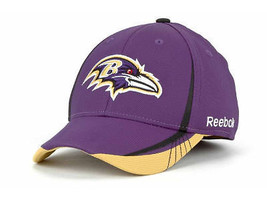 Baltimore Ravens Reebok NFL Sideline Workout Warrior Stretch Fit Cap Hat Small/M - £16.66 GBP