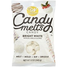 Wilton Candy Melts Flavored 12oz Bright White, Vanilla - £22.40 GBP