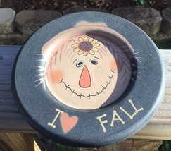 33609F - I love Fall Wood Plate  - $6.95