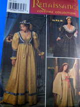 Simplicity Renaissance Costume Gown Pattern 0653 8192 Size 10-12-14 UNCUT FF - £15.42 GBP