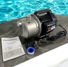 Aquastrong 1.6HP Portable Shallow Well Pump Garden Pump, 1320GPH 115V, Stainless - $62.36