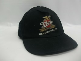 Miller Genuine Draft Hat Black Hook Loop Baseball Cap - £15.70 GBP