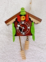 Holzkunst Erzgebirge Christmas Ornament Coo Coo Clock Original Label 2.5... - $447.49 MXN