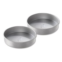 USA Pan Bakeware Round Cake Pan, 9 inch, Nonstick &amp; Quick Release Coating, Made  - £59.13 GBP