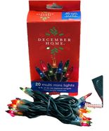 Holiday Home Set of 20 Multi Mini Christmas Lights- 5ft Green Wire-Indoo... - €6,73 EUR