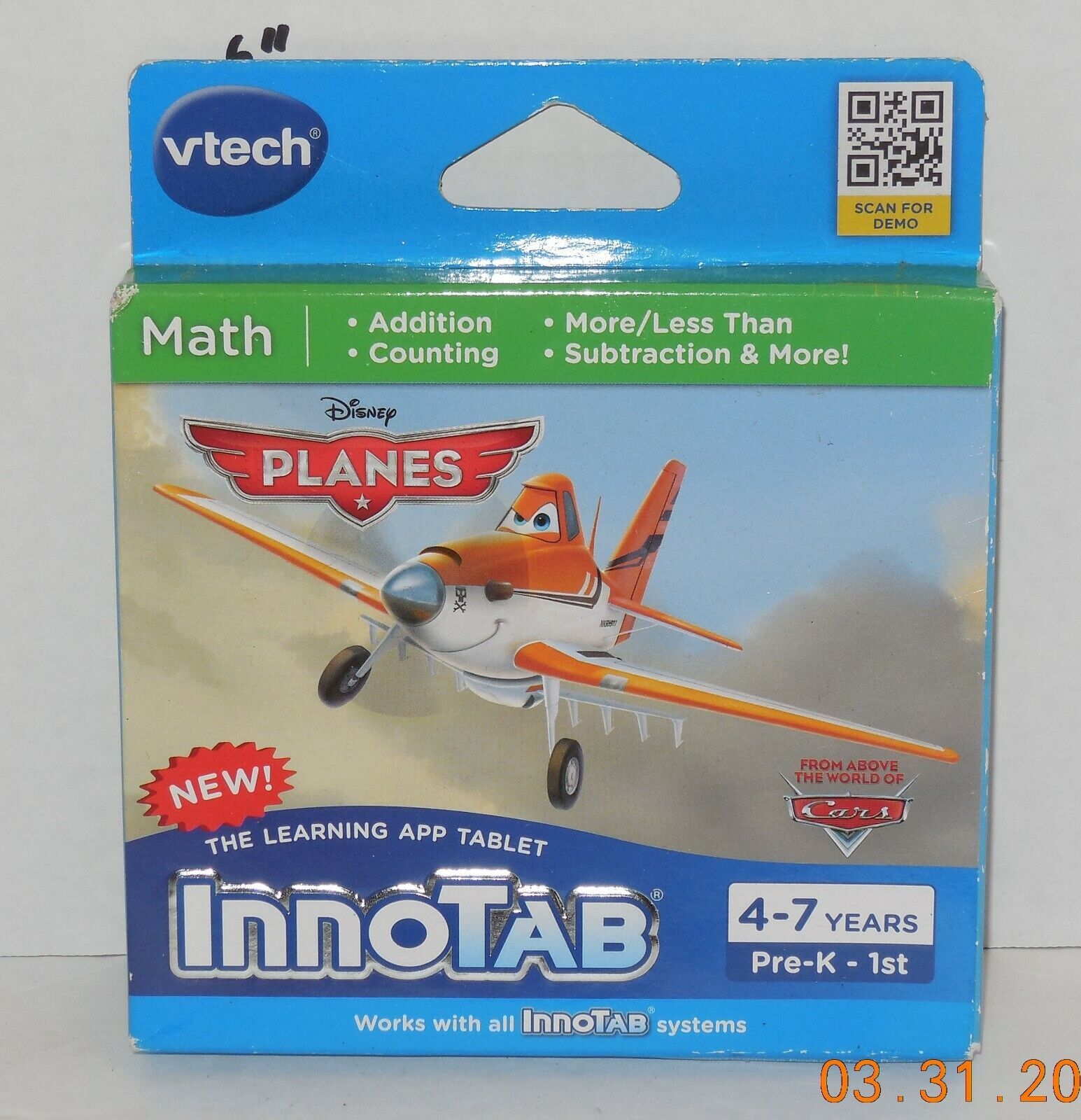 VTech - Disney Planes | Math | InnoTab Systems | 4-7 Years Pre-K to 1st Grade - $14.43