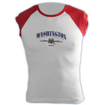 Washington Capitals Reebok NHL Dazzled Women&#39;s Short Sleeve Hockey T-Shirt  XL - £10.62 GBP