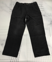 Vintage Tommy Hilfiger Pants Mens 34x30 Black Straight High Rise Cotton ... - £27.05 GBP