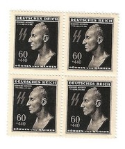 German Third Reich WW II Stamps SS Obergruppenführer Reinhard Heydrich&#39;s... - $50.00