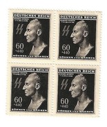 German Third Reich WW II Stamps SS Obergruppenführer Reinhard Heydrich's Death M - $50.00