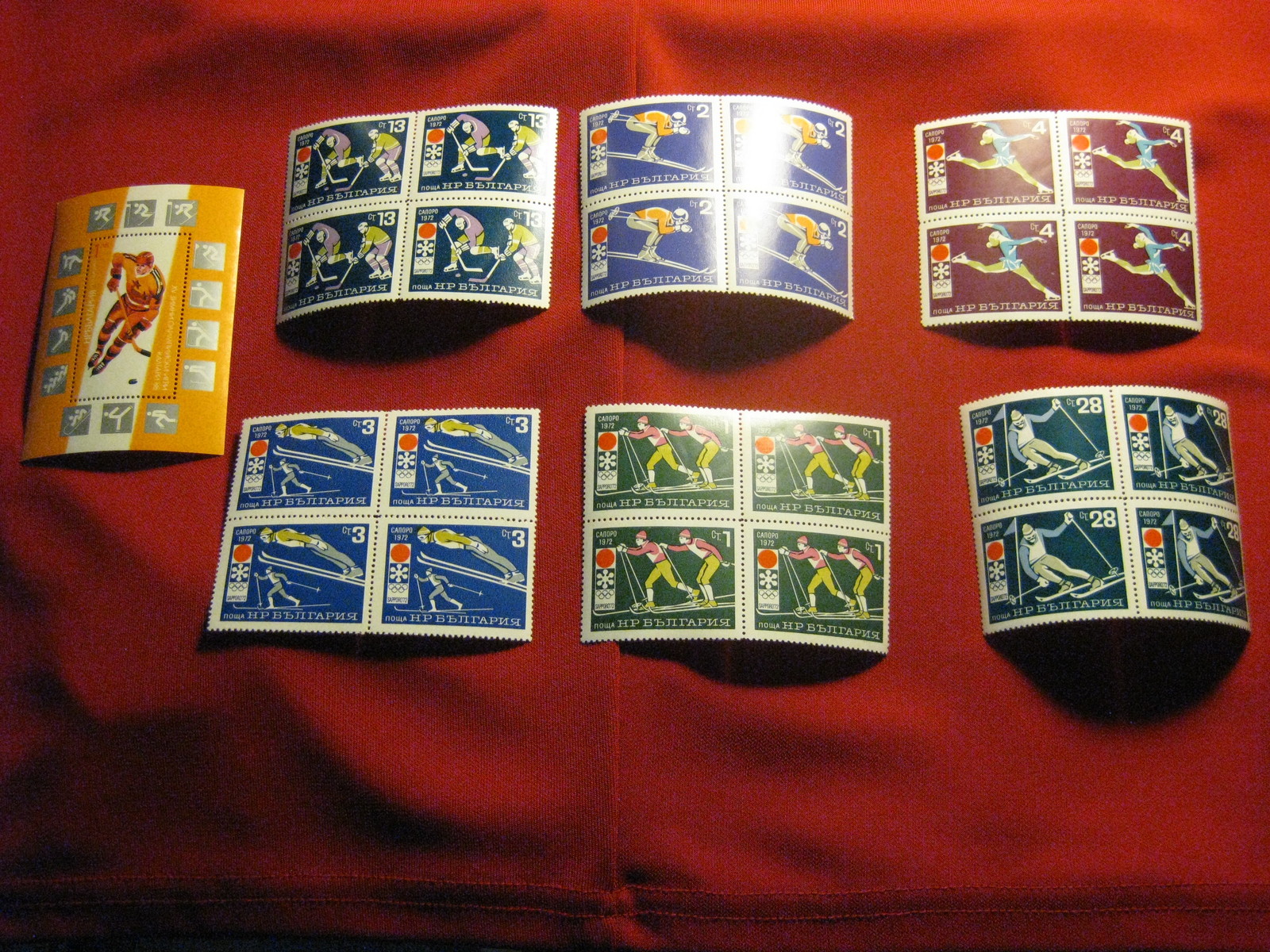 Winter Olympic stamp collection - $50.00
