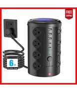 Durable 6FT Tower Power Strip with Overload Protection - 21 Devices Forward - $891.99 MXN