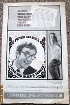 PETER SELLERS.LEIGH TAYOR YOUNG (I LOVE YOU.ALICE B.TOKLAS) 1968 PRESSBOOK - $197.99