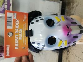 Rabbit Raider Mask Fortnite Halloween Adult Costume Accessory - £5.59 GBP