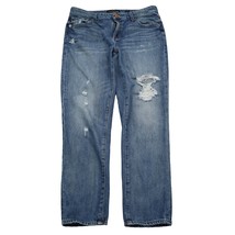 Lucky Brand Pants Womens 26 Blue Mid Rise Distressed Sienna Slim Boyfriend Jeans - $34.65