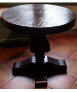 Solid Wood Round Breakfast Table – STURDY HEAVY TABLE – VGC – GREAT SIZE - £193.30 GBP