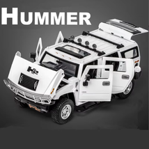 White 1:24 HUMMER H2 Alloy Car Model Diecast Metal Off-road Vehicles Model - $26.99