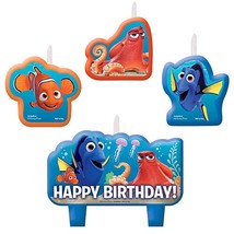 Finding Dory Molded Cake Candle 4 Piece Set Happy Birthday Party Supplies New - £5.54 GBP