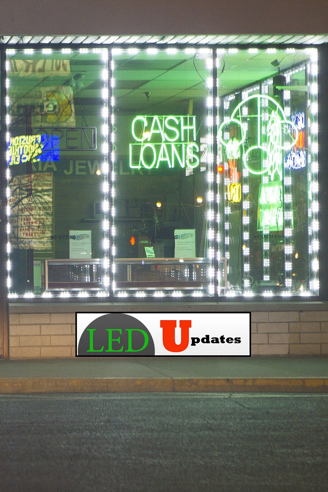 20ft Storefront Super Bright Pure White LED Light 5630 series with UL 12v 3A ...