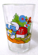 Smurfs Schlumpfe Schtroumpfs ✱ Vintage Water Cup Collection Glass 1984 #3 Rare - £20.31 GBP