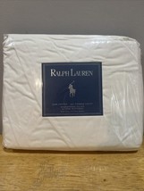 Vtg Ralph Lauren Full Fitted Sheet 100% Cotton 250 Thread Fits To 14” Ne... - $49.49