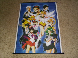 Sailor Moon StarS hanging wall scroll 44 X 33 - $75.00